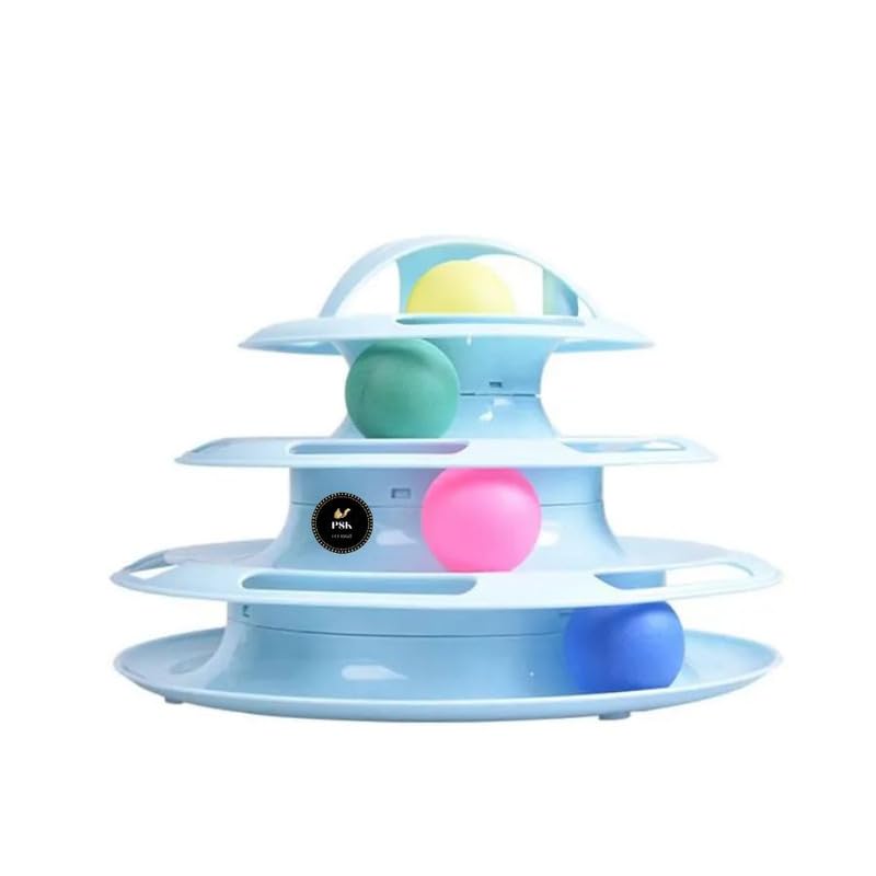 PSK PET MART 4 Level Tower Tracks Disc Cat Tracks Toys Training Intelligence Amusement Plate for Cats (B0CKL2Z35N) Amazon Price History, Amazon Price Tracker