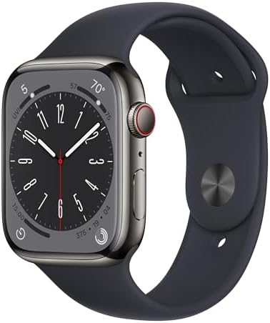 Apple Watch Series 8 (GPS+Cellular, 45mm) - Graphite Stainless St...