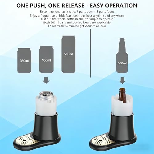 image for Pyxfeiiu Draft Beer Dispenser,Beer Kegerator,Draft Pour and Ultra Fine