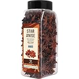 Soeos Star Anise, Star Anise Whole, Ainsie Seeds for bakeing and tea 6oz (170g)