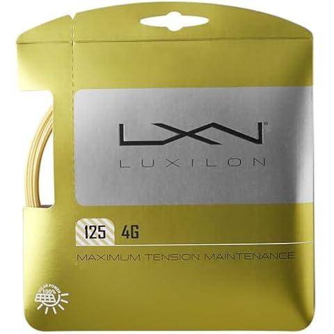 Luxilon 4G 125 Tennis String - Set, Gold Cover