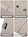 SaphiRose Women's Water-Resistant Trench Coat Double-Breasted Long Peacoat with Removable Hood(Khaki Small)