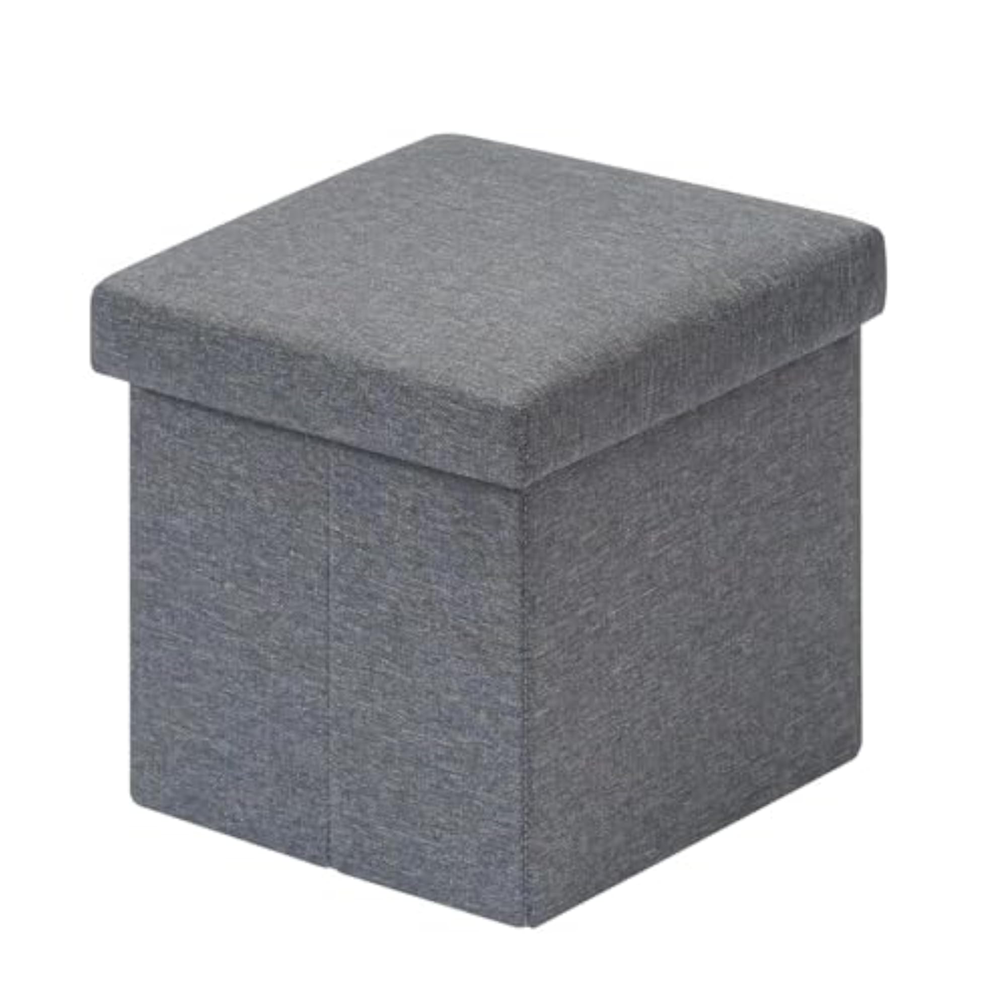 Multipurpose Foldable Storage Ottoman Cube with Cushion Seat