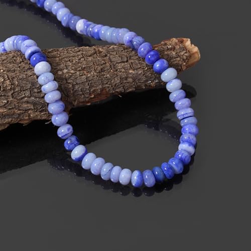 Candy Opal Beaded Necklace for Women & Men – Handmade Summer Jewelry, Unisex Gift, Colorful Beaded Necklace by A&M Gems (Neon-Blue-Candy-Opal, 18) by A&M GEMS & JEWELS - Used condition - Image 3