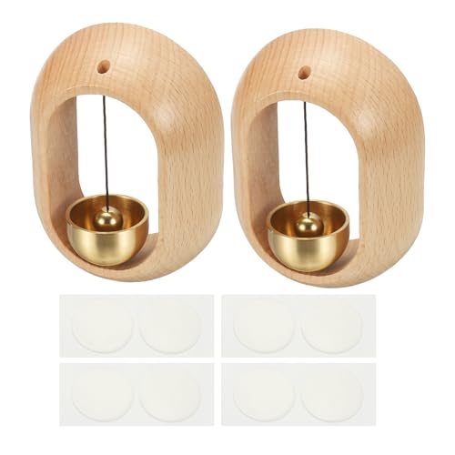 Carillon magnétique en bois PATIKIL pour ouverture de porte sans fil