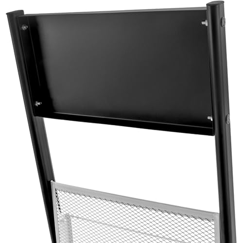 MARTEXBUY Magazine Rack, Floor-Standing Brochure Display Stand with Wheels, 6 Pockets Catalog Literature Rack Magazine Holder Newspaper Stand for Trade Show Exhibitions Office Retail Store by MARTEXBUY - Image 9
