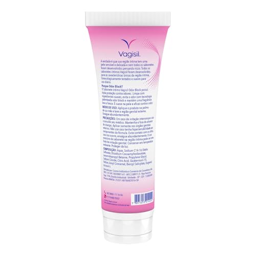 Grecin Sabonete Líquido Íntimo Odor Block Leve 300Ml Pague 200Ml Vagisil