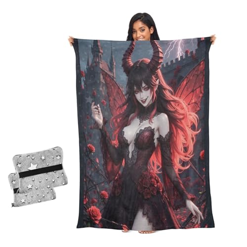 Couverture gothique sexy diable beauté idée cadeau originale homme et femme