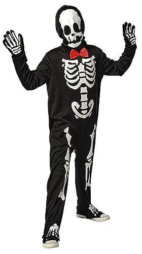 Costume Da Scheletro Gamer Per Bambini Rubies | Tuta Con Stampa Fosforescente E Maschera | Vestito Ufficiale Per Halloween