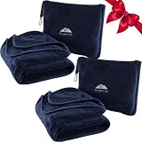 BlueHills Funda de Viaje Almohada compacta Grande Pack de 2 (T-011)