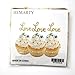Hemarty 24pcs Gold Love Cupcake Topper Valentine's Day Decoration Birthday Wedding Party Decoration