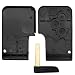 OcioDual Carcasa Llave Coche Tarjeta Plana 3 Botones Sin Electrónica Negra Compatible...