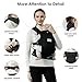 MISSWISDOM Baby Carrier Newborn to Toddler, Easy Adjustable Toddler Carrier for 7-30lbs, Baby Holder Wrap Carrier, Breathable Mesh Fabric Infant Kangaroo Hip Carriers with Lumbar Support, Black