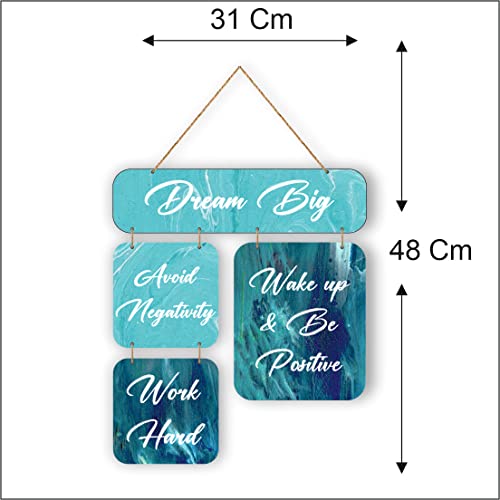 Image of Zesta Motivational Wooden Wall Hanging Decorative Items /Hanging Home Wall Decor Items /MDF Decoration Items /Cute Wall Art For Living Room /Home Decor Items Living Room