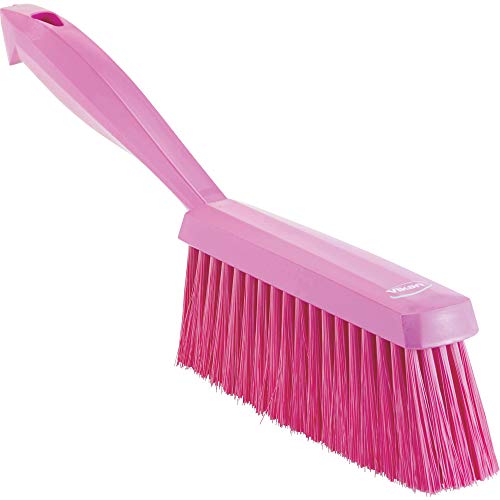 Vikan 45871 Dustpan Brush Polypropylene Polyester Soft Bristle 14 Pink