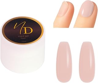 Hard Gel Nude – Professional Nail Enhancement Gel for Extensions, Overlays & Strengthening, Self-Leveling Formula with Glossy Finish, Strong Adhesion & Long-Lasting Durability