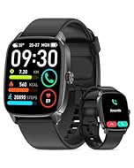 【AIアシスタント搭載 × 1.85インチHD大画面】圧倒的な見やすさと快適操作 このスマートウォッチはAIアシスタントを搭載しており、音声操作で電話の発信、SMSやGmailの確認、天気チェックなどが可能です（スマートフォンのAIアシスタント、Siri / Google Assistantとの連携が必要）。手が離せないときでも便利に使える、あなたの“腕の上のAIパートナー”です。 鮮明な1.85インチHDフルスクリーンは通知や文字、アイコンをひと目で確認でき、屋外の強い光の下でも視認性抜群。薄...