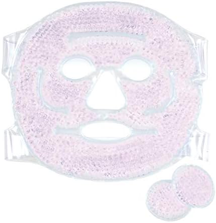 Cooling Face Mask & Eye Pads - Cool Gel Face Pack - Hot/Cold