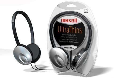 Maxell 4DQ2813 Red Ultra Thin Compact Headphones image 4
