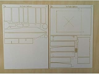OREL 245/2 Laser Cutting Isle Royale Lighthouse (Menagerie Island Light), USA, 1875, 1/150 Paper Model Kit, Architecture