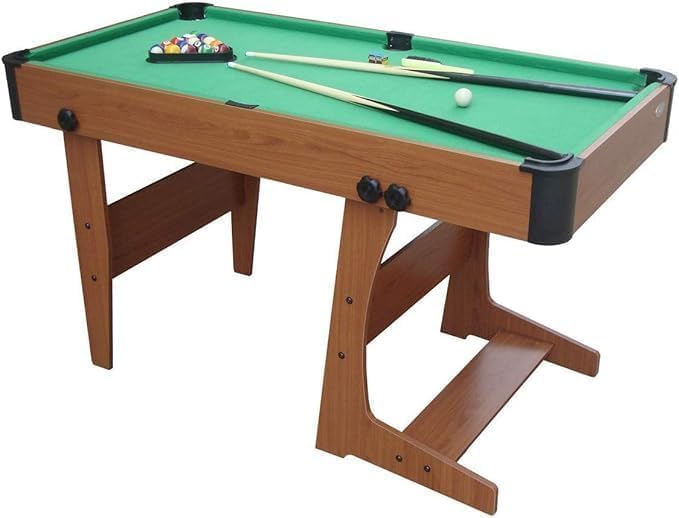 Proxima Health & Fitness Mini Folding Pool Table – Compact & Portable Billiard Game for Kids & Family | Indoor Table Sport with Space-Saving Vertical Foldable Design, Adjustable Height & Complete Set