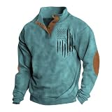 Mens Turtleneck Long Sleeve Shirts Camo T Shirts for Men Long Sleeve Camo Shirts for Men with Pocket Camo Sweatshirt for Men Big And Tall Men'S Pullover Sweaters Fleece Sweaters Green 3Xl