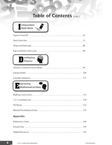 image for Shell Education Guided Math Workstations for Grades 6 to 8 – Strateg