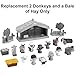 Replacement Parts for Fisher-Price Little People Christmas Manger Scene Nativity Set - HMX70 ~ 2 Donkeys and a Bale of Hay ~ Works Well with All Little People Sets!