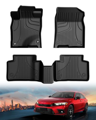 Floor Mats Fit for 2016-2021 Honda Civic Coupe/Sedan/Type R/Hatchback, TTX