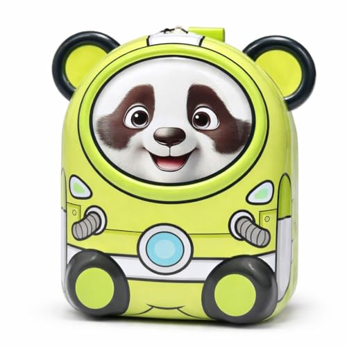 Image of Sajani Cute Cartoon Creative Portable Piggy Bank, Money Saving Box with Combination Lock, Mini Coin Bank Gifts for Boys and Girls, Best Return Gifts for Kids (Pack of 1) (Bear - Green)