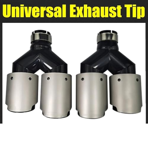 Embout d'échappement double en acier inoxydable de qualité supérieure pour auto - 2