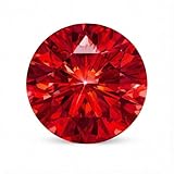 0.5 ct Lab Grown Roter Rubin Edelstein, Runder Brillantschliff Züchtung Rubin Lose Stein mit GRA Zertifikat, Hohe Qualität für Schmuckherstellung