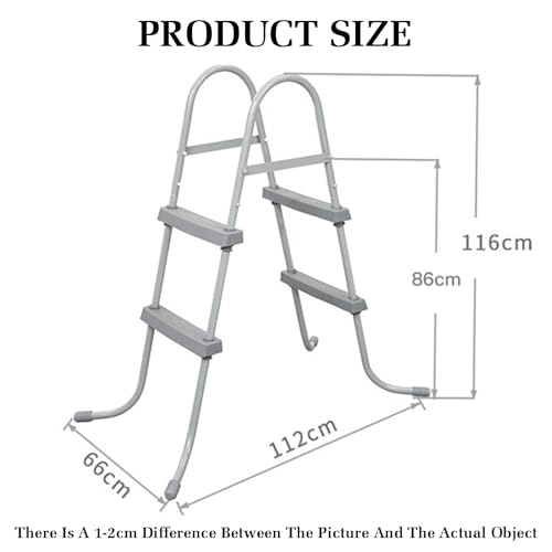 Escalera para piscina de acero inoxidable capacidad 250kg miniatura 2