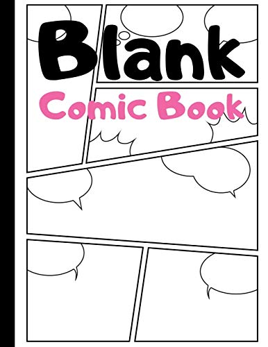 Blank Comic Book: Blank Comic Strips to Make Your Own Comics | Art and Drawing for Kids | Pink image 3