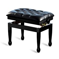 IBOWZ Banquette Piano Banc,Tabouret Piano Banc de Piano Réglable en Hauteur Tabouret de Piano pour Personne Seule, Fabriqué en Bois Massif, Robuste et Durable, Longue Durée de Vie - Les Beatles, Paul McCartney, John Lennon, RIngo Starr, George Harrison