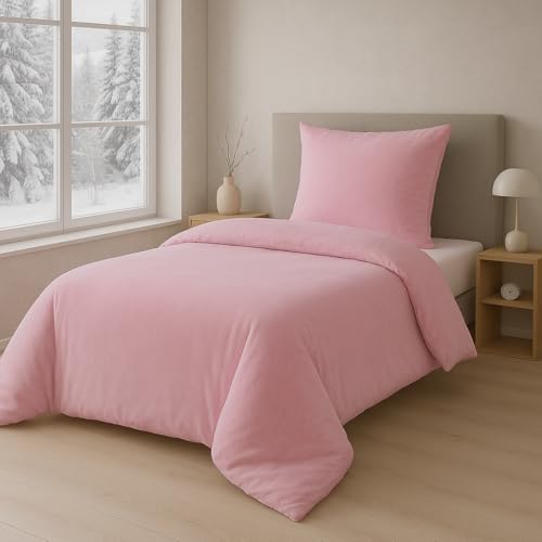 NatureMark Winter Thermo Fleece Spannbettlaken, Spannbetttuch in vielen Farben und Größen Bettlaken | 140 x 200 cm bis 160 x 200 cm - schoko braun