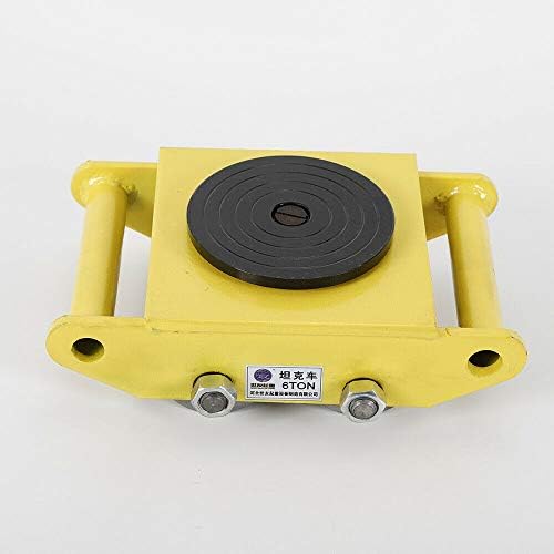Amazon Com Dyrabrest 2x 6t Heavy Duty Machine Dolly Skate Machinery Roller Mover Cargo Trolley 6ton 130lb Industrial Machinery Mover Steel Rollers Cap 360 Degree Rotation Yellow Industrial Scientific