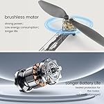 Brushless Motor Drone,90° Adjustable 4K FPV,APP control,40min Flight Time,Indoor Obstacle Avoidance,Optical Flow Positioning,Gesture Photography,360° Flip,Eyond-Range Loss Alert, Toys Gifts for Men Boys - Image 5