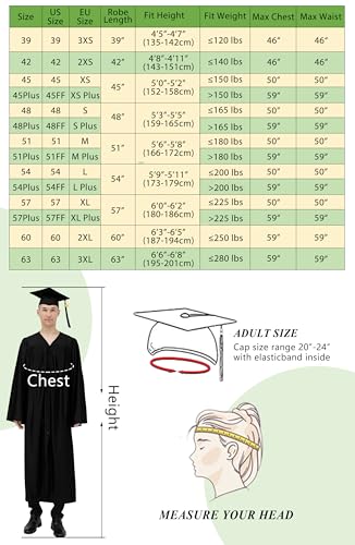 image for GraduationMall Shiny Graduation Cap and Gown with 2026 Tassel for High