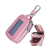 Structure robuste : fabriqué en excellent cuir, ce porte-clés à double fermeture éclair pour voiture est construit pour une utilisation à long terme, résiste à l'usure et fournit en même temps une bonne solution pour organiser vos clés.