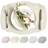 Rommy & Co. Premium Silicone Placemats, Set of 2 (French Canvas)