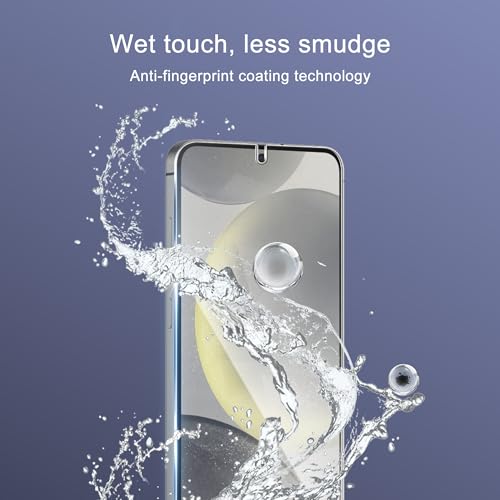 JZG 2 Pack Tempered Glass Screen Protectors for Samsung Galaxy S24 Plus with 2 Pack Camera Lens Protectors, Ultrasonic Fingerprint Compatible, Bubble-Free, Scratch Resistant by JZG - Used condition - Image 4
