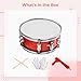 13 Marching Snare Drum Set With Mallets, Gloves, And Adjustable Strap, Red Drum For All Ages And Skill Levels