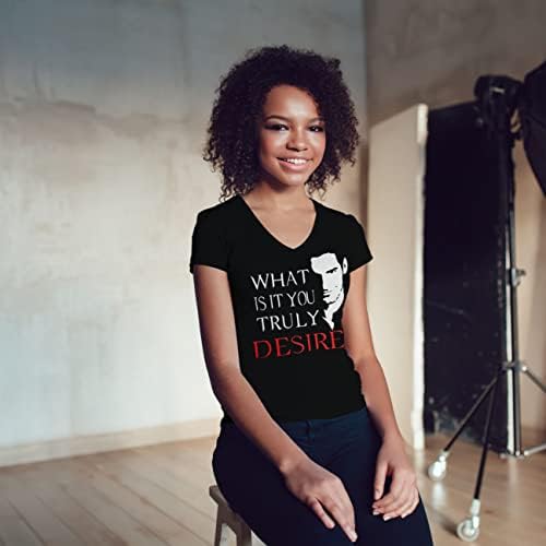 BroiderStudio What Is It You Truly Desire Lucifer Morningstar Maglietta Donna Nera Size M