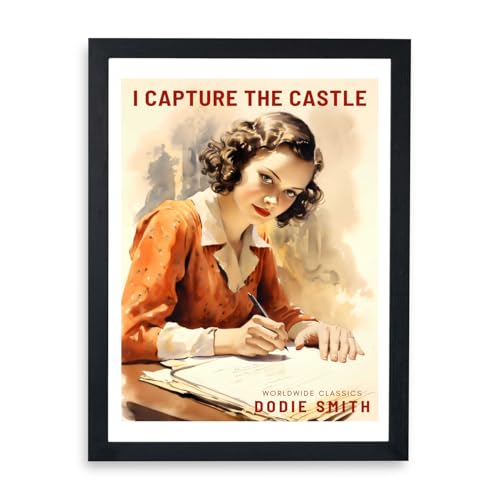 Livre classique d&eacute;corer mur vide avec impression encadr&eacute;e I Capture the Castle