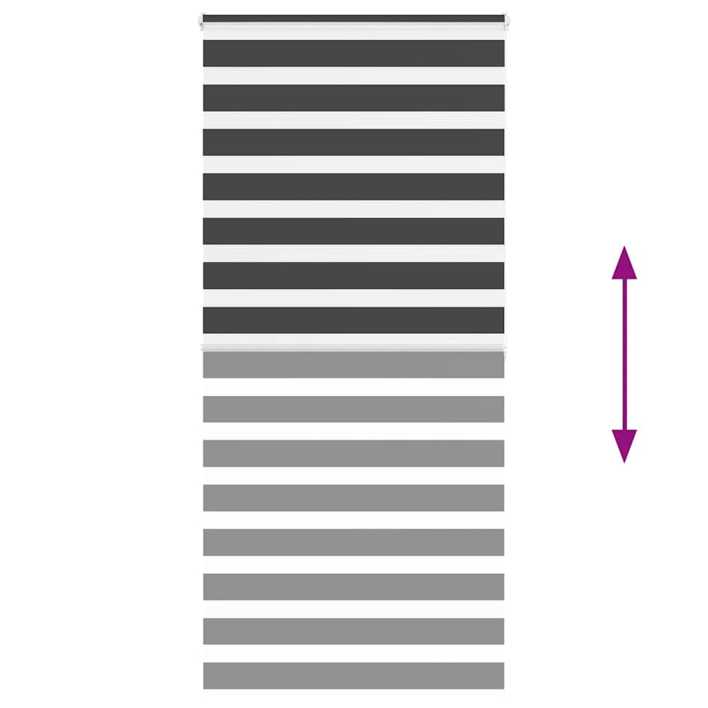 Store Zebre Noir 115x200 cm Polyester