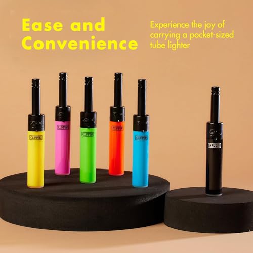 Clipper Minitube Encendedores Recargables Pack 24 unidades miniatura 6