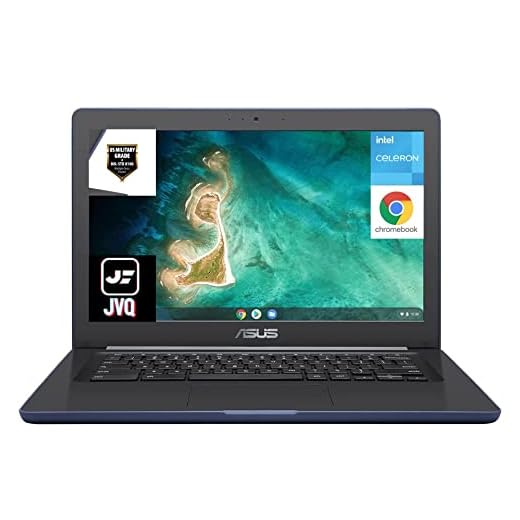 ASUS Newest 14" Rugged & Spill Resistant Chromebook, Education Edition, Military STD 810G, Intel N3350, 4GB RAM, 160G Space(32G eMMC+128G Card), WiFi, Bluetooth, Webcam, DarkBlue, Chrome OS, JVQ MP
