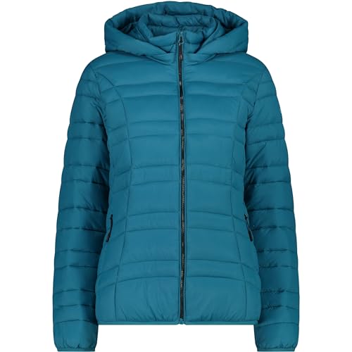 CMP - Damen Nylonjacke mit abnehmbarer Kapuze, Teal, 42