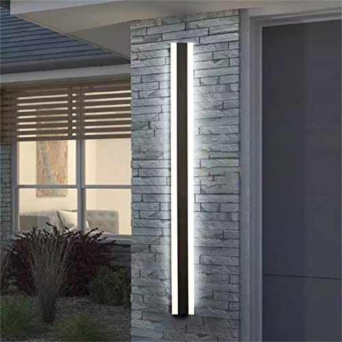Lampe murale noir longue étanche IP67 éclairage extérieur dimmable de villa - 5